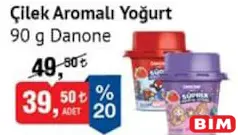 DANONE ÇİLEK AROMALI YOĞURT 90 G fiyat ve kampanya bilgisi